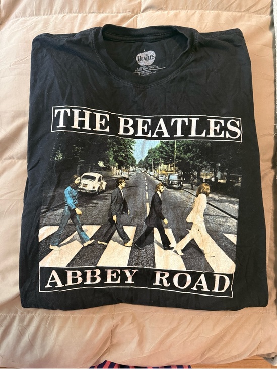 The Beatles Tops - The Beatles Black Logo Crewneck Tee with White Print